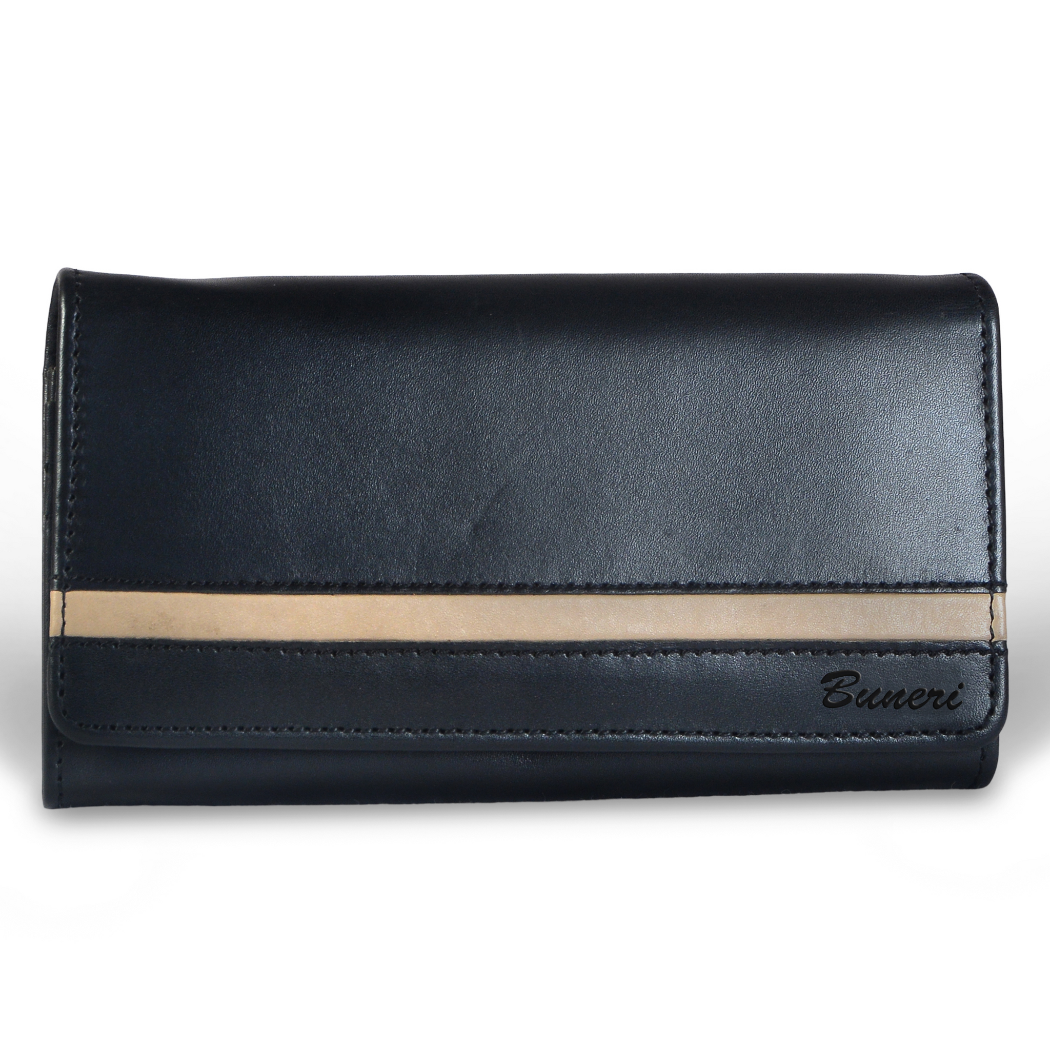 Buneri, Gizella Women's Leather Wallet Minimalist Black